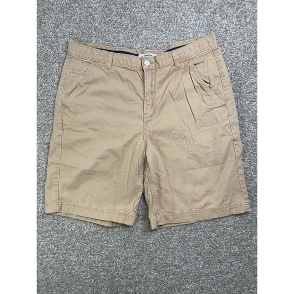 Disney Parks Authentic Original Chino Shorts Men Size 34 Khaki Mickey Mouse 1928